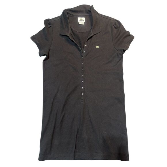 Lacoste Women's Charcoal Polo Dress - Picture 1 of 9